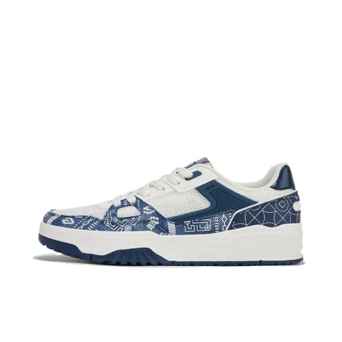 361° CLOUDSTEP 2 Abrasion Resistant Slip Resistant Low Top Skateboard Shoes Men's White Blue
