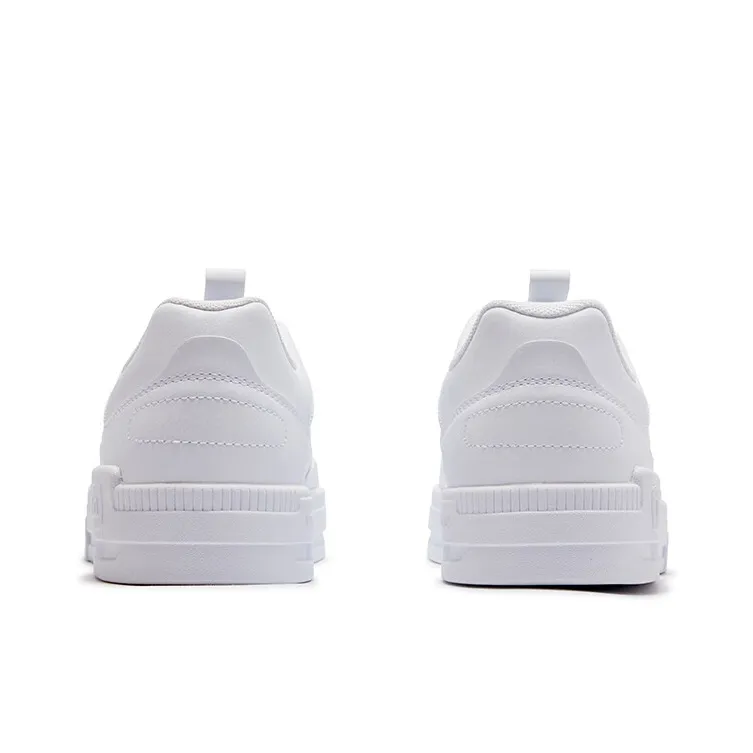361° Support Cushioning Lightweight Low Top Skateboard Shoes Men's White-3