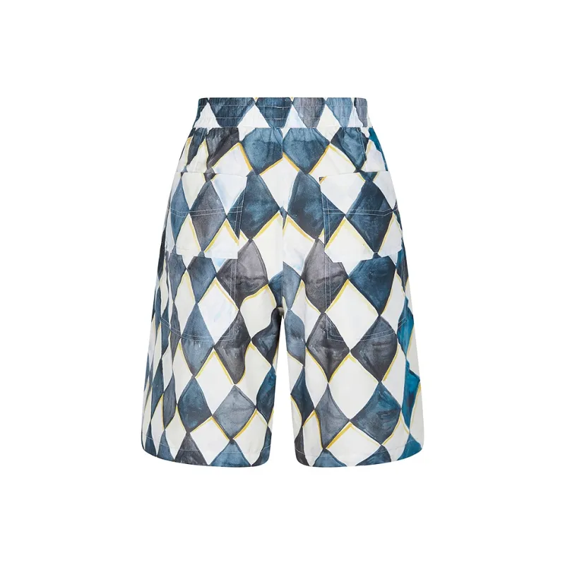 CROQUIS Casual Shorts Men 482 Blue/Gray Combination-1