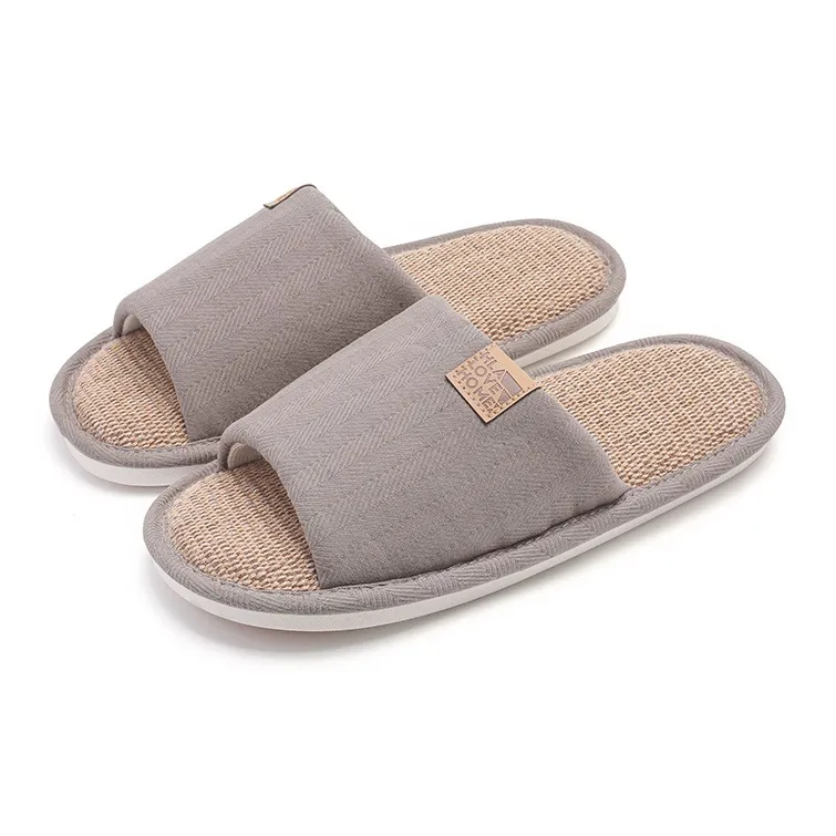 HLA All Season Soft Sole Home Slip Resistant Quiet Indoor Slippers Couple's-10