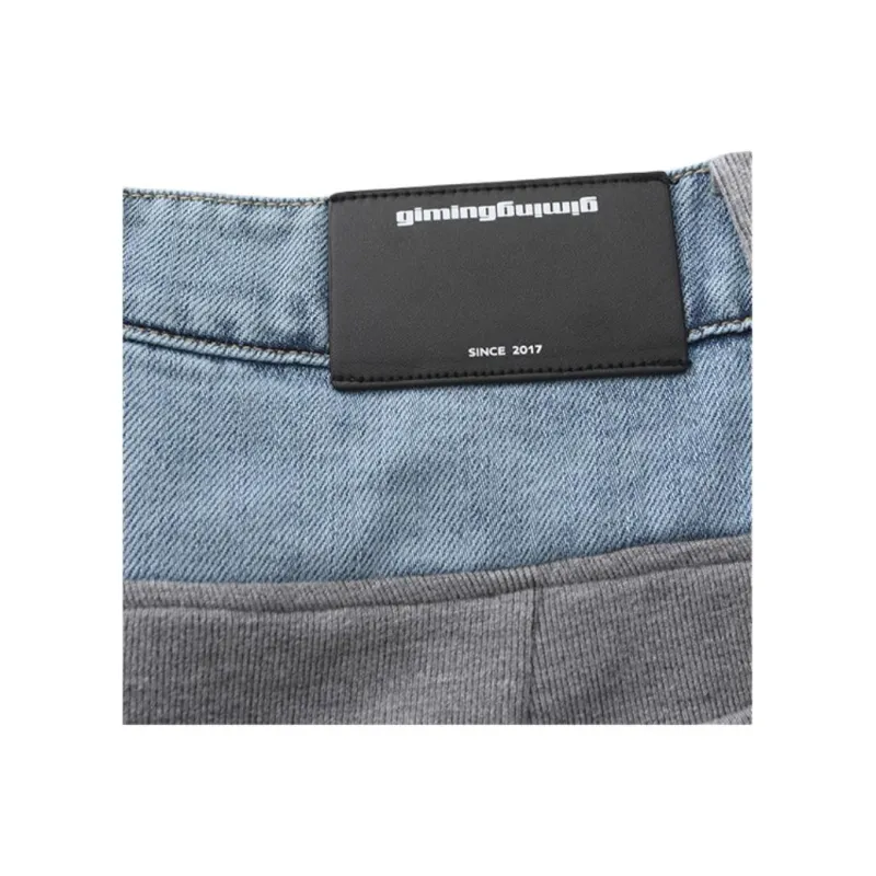 GIMING Jeans Women's Gray+Blue-2