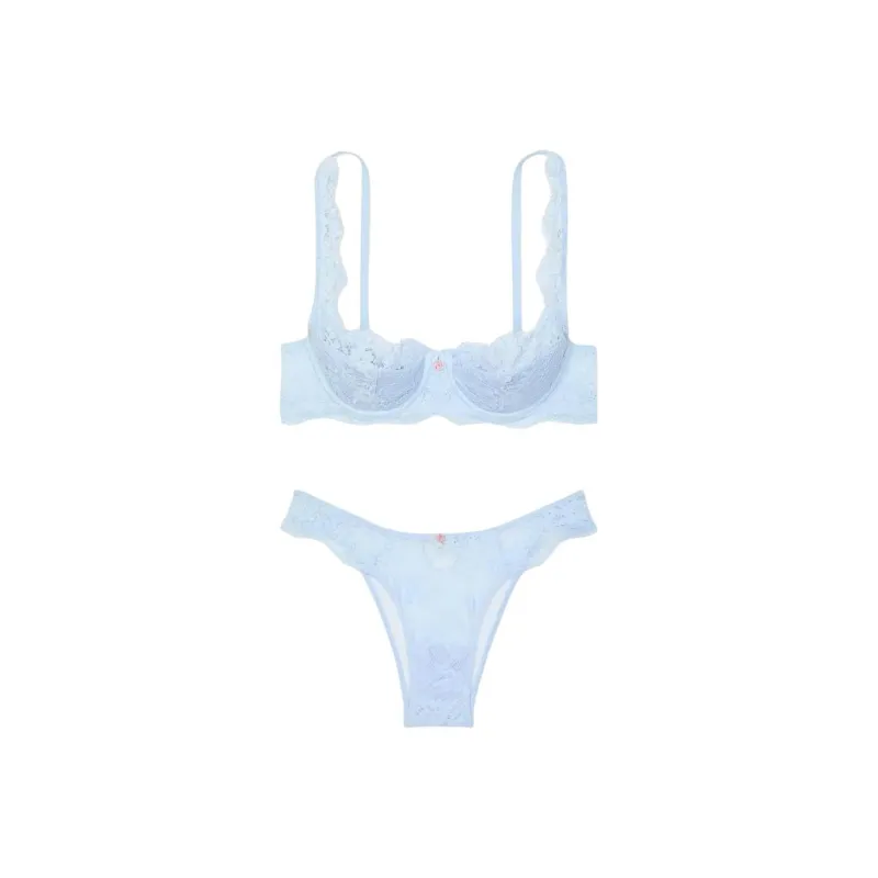 Victoria's Secret Underwear Set Women's Light Blue-0
