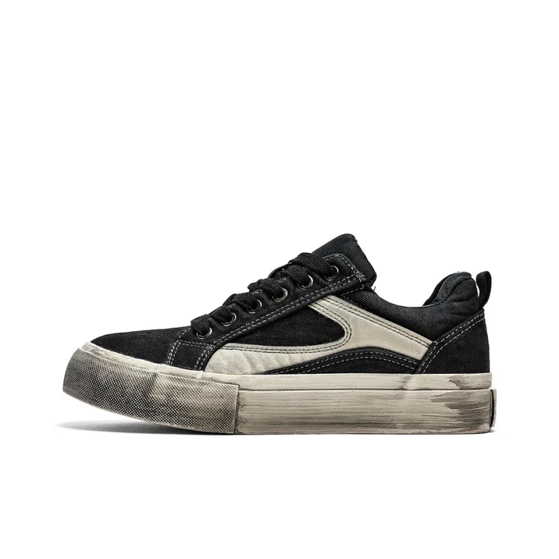 HACKBUTEER Low Top Canvas Shoes Men's-1