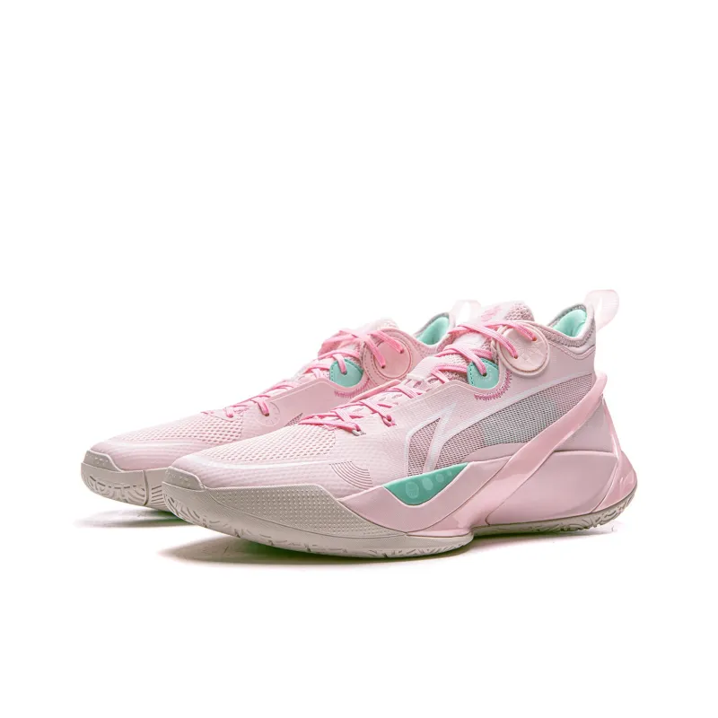 LINING SONIC 10 Basketball Shoes Men Mid Top Primrose Pink-2
