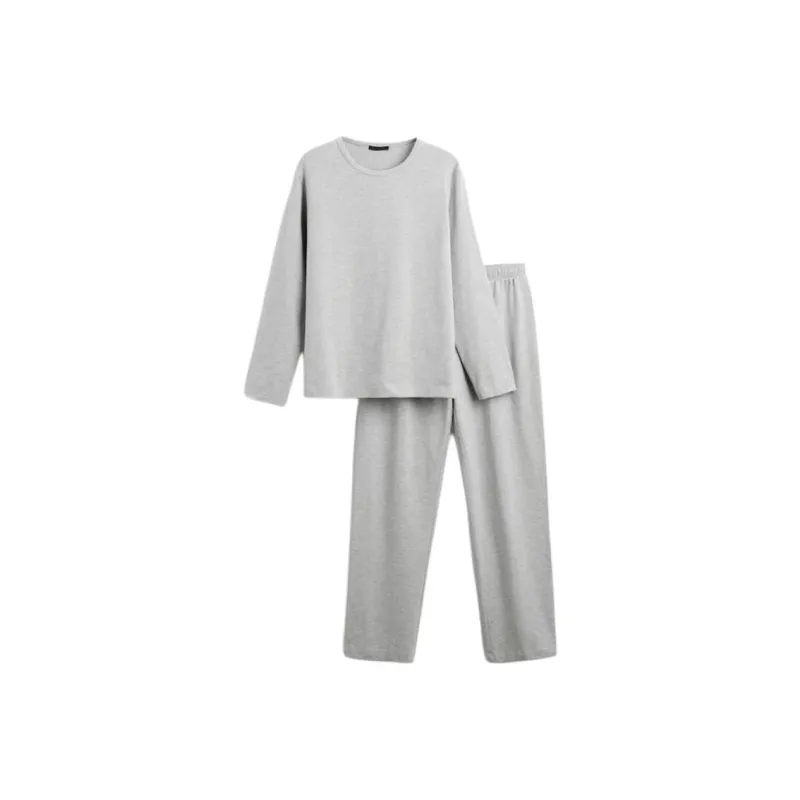ZARA Pajama Set Men's Zebra Print Gray-0