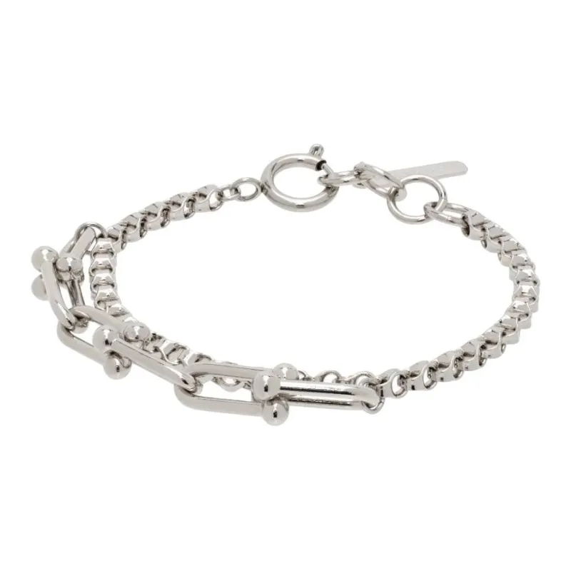 JUSTINE CLENQUET Palladium Bracelets Men's-0