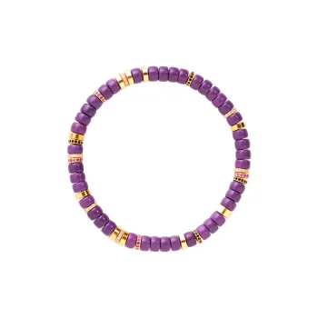 Clear Snow Purple Mica Bracelets Unisex
