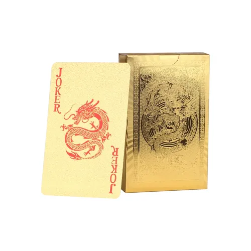 Miao Ji Gilded Waterproof Egg Throwing Card Premium Luxury Gold Poker Cards