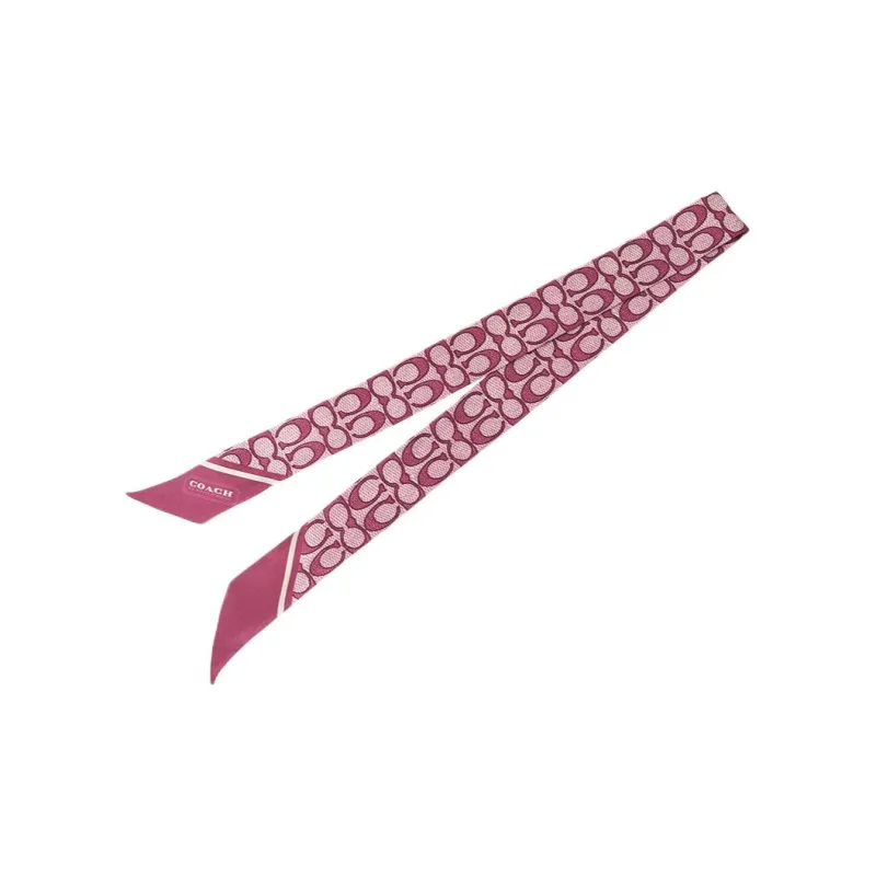 COACH Vintage Signature C Printed Satin Scarf-2