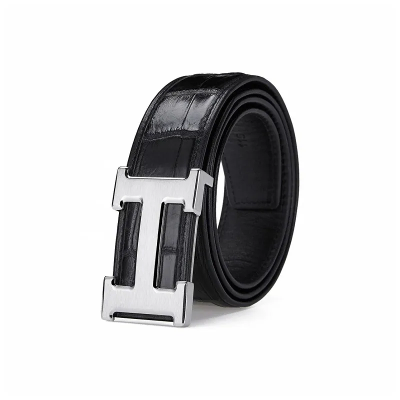 Cheekkiss Top Grain Cow Leather Belts Men's 3.8cm-0