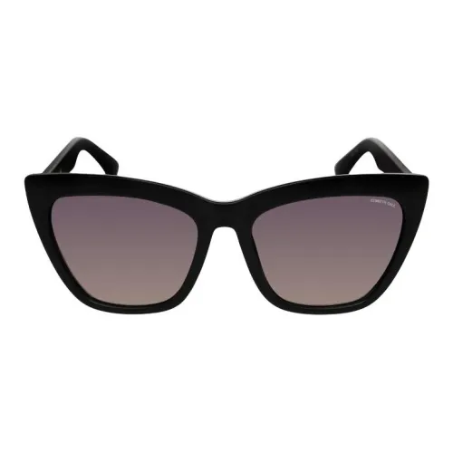 KENNETH COLE Injection Molded Cat Eye Sunglasses Women's Black
