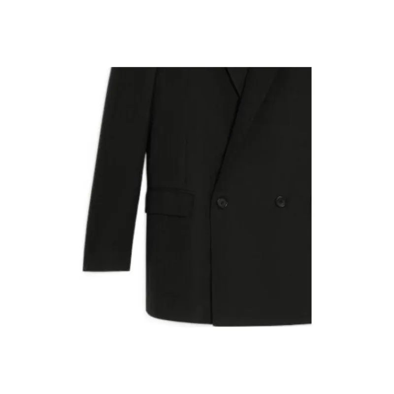 CELINE Striped Wool Boxy Blazer Jacket-2