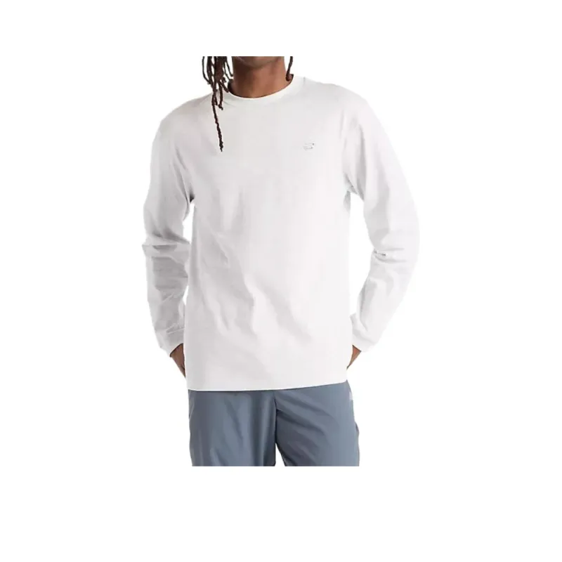 New Balance Athletics Cotton Long Sleeve T Shirt Men's Gray-0