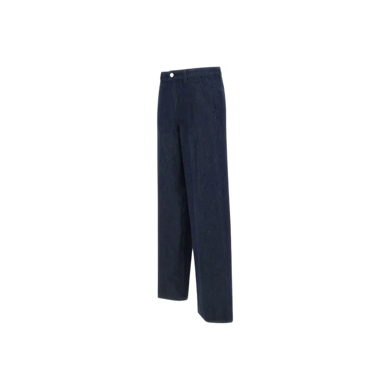 THEORY Wide Leg Mid Rise Jeans-2