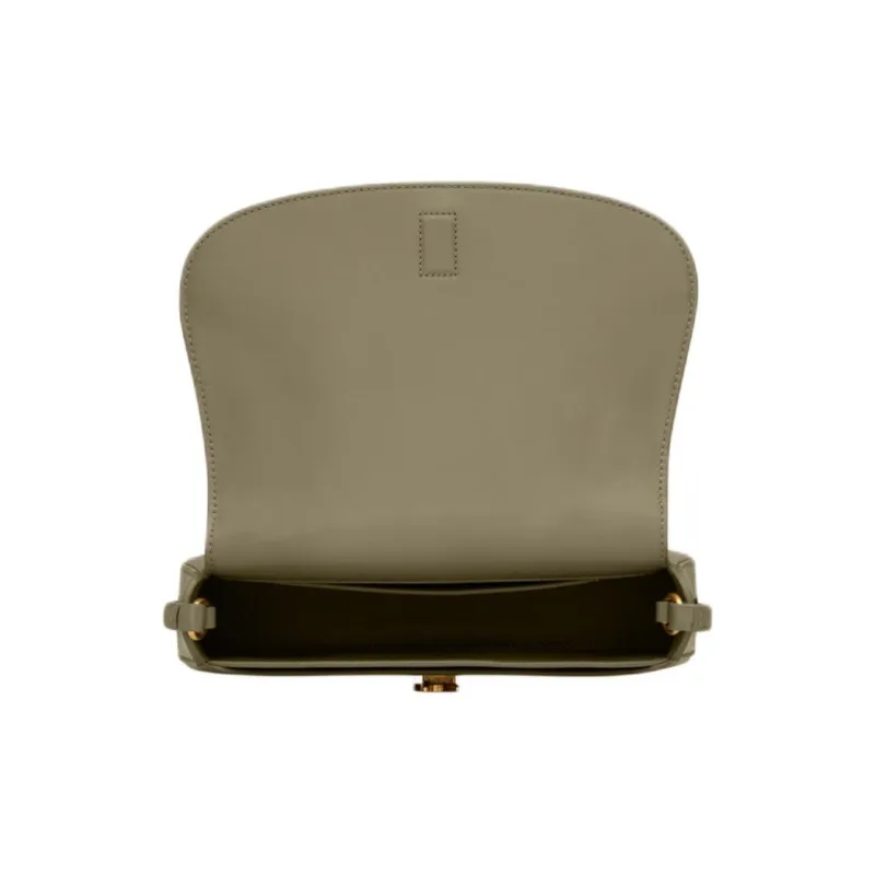 SAINT LAURENT Cow Leather Shoulder Bag Mini Women's Dark Moss Green-5