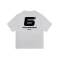 Heather Gray with Black Print