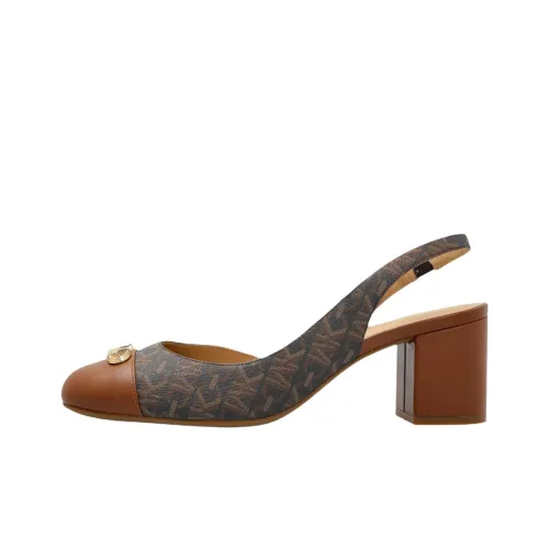 MICHAEL KORS Chunky Heel High Heels Women's Brown