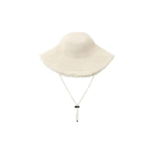 ZARA Cotton Bucket Hats Women's White
