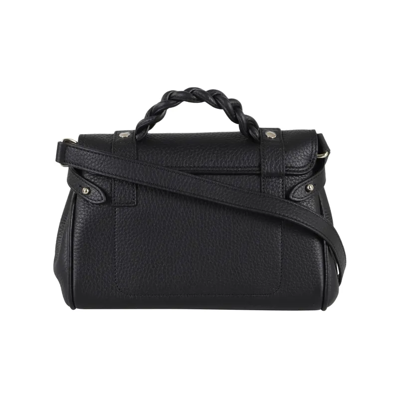 Mulberry Alexa Leather Shoulder Bag, Crossbody Bag, Handbag Mini Women's Black-2