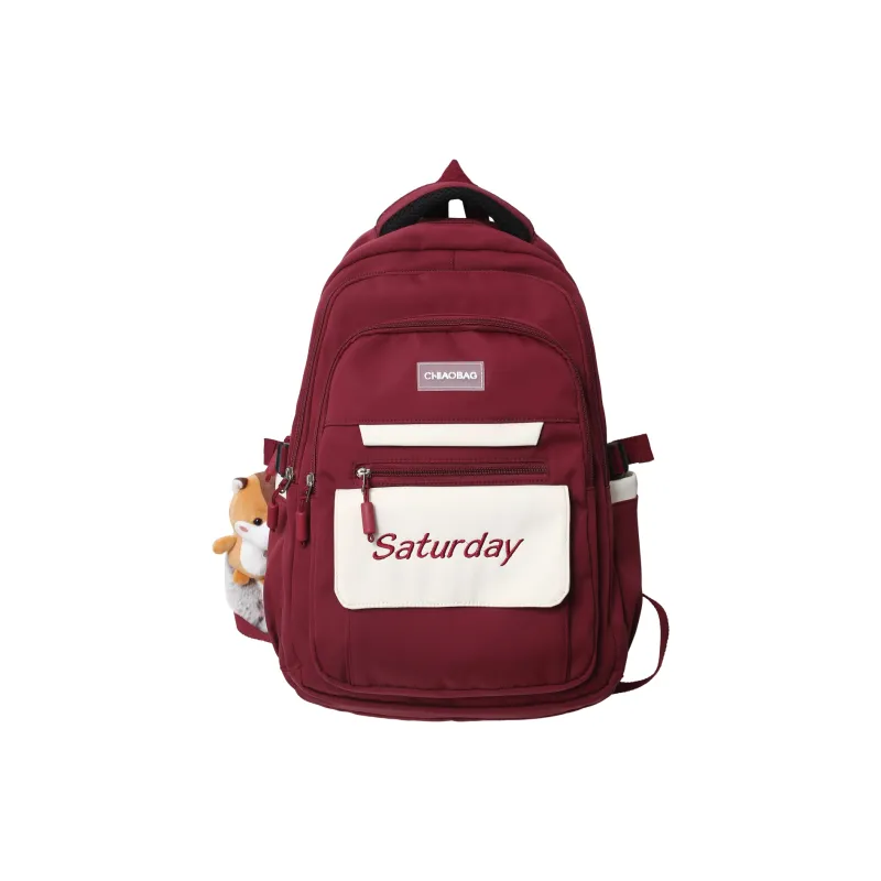 H YXIANG Nylon Backpack Regular Unisex Multicolor-2