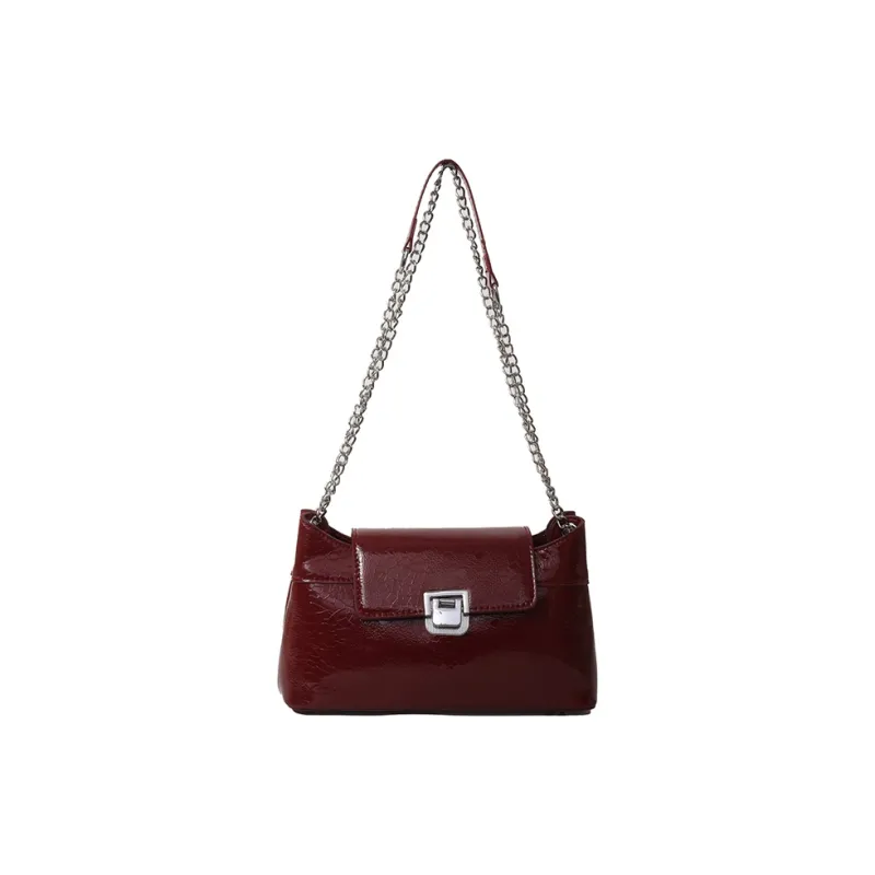 XIANGSU PU Shoulder Bag Women's Ecru/Silver/Black/Red/Pink/Brown-18