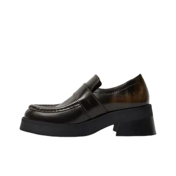MIISTA Lib Chunky Heel High Heels 6cm Women's Brown