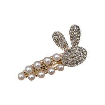 JIANYINGSHU Alloy+Faux Diamond Hair Clips Women's