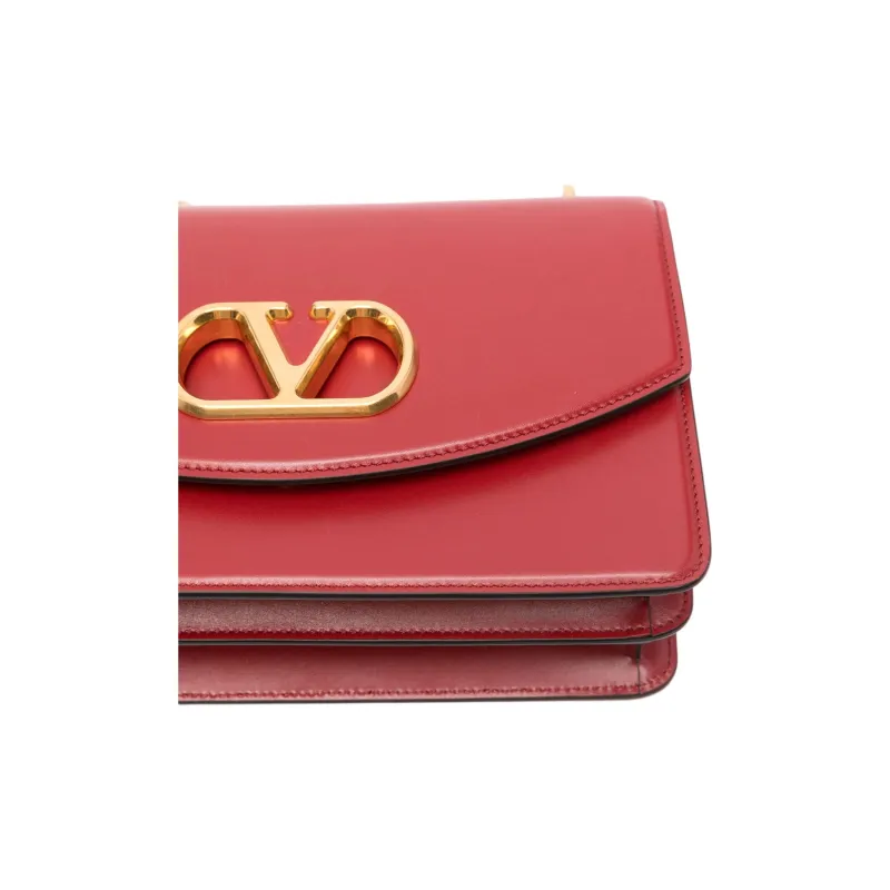 Valentino GARAVANI Calfskin Shoulder Bag Women's Red-2