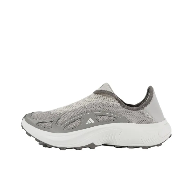 Adidas FC WALKER E Anti Slip Wear Resistant Low Top Casual Running Shoes Unisex Gray White-0