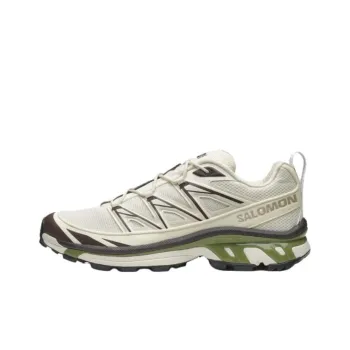 SALOMON XT 6 Anti Slip Wear Resistant Low Top Running Shoes Unisex Beige Green