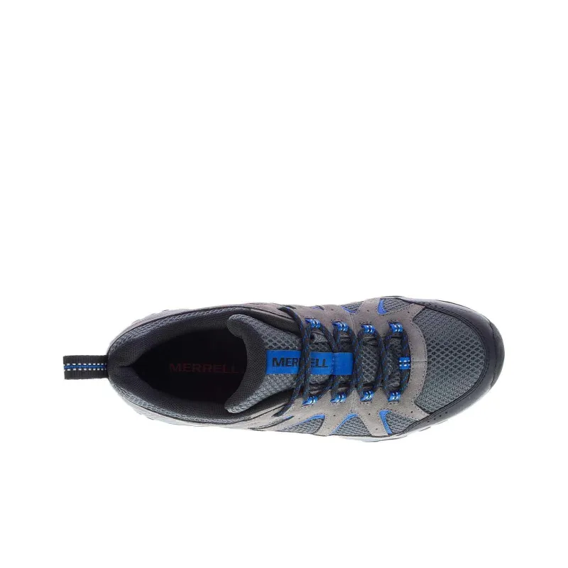 MERRELL Oakcreek Low Top Hiking Shoes Men's Gray Blue-3