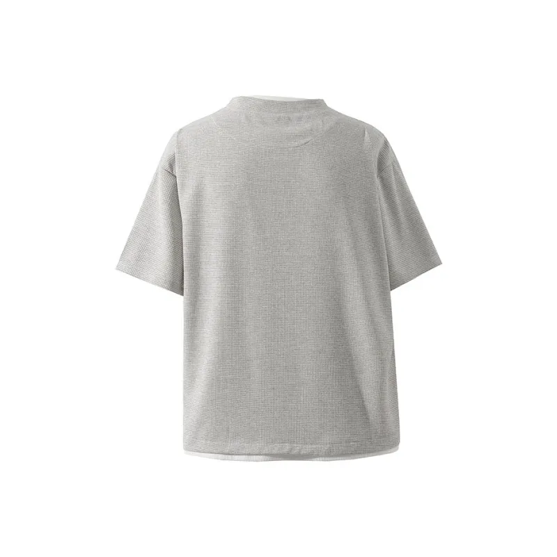 BRUMAIRE T Shirt Unisex Light Gray Comes With Brooch-1