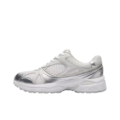 COACH Low Top Casual Shoes Women's Silver