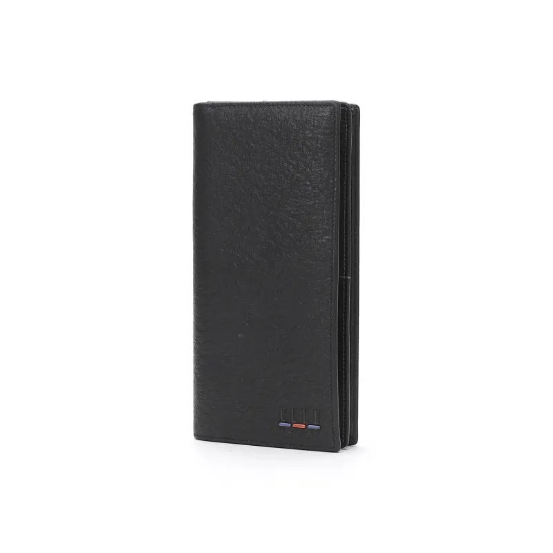 ELLE HOMME Cow Leather Wallet Regular Men's Black-1