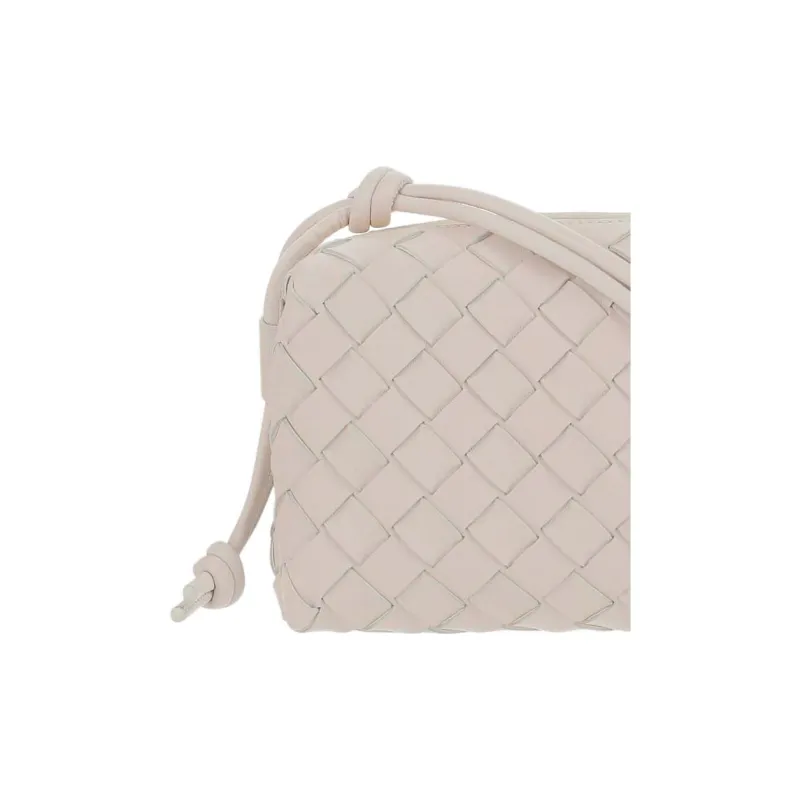 Bottega Veneta Loop Intrecciato Camera Bag Mini White-1