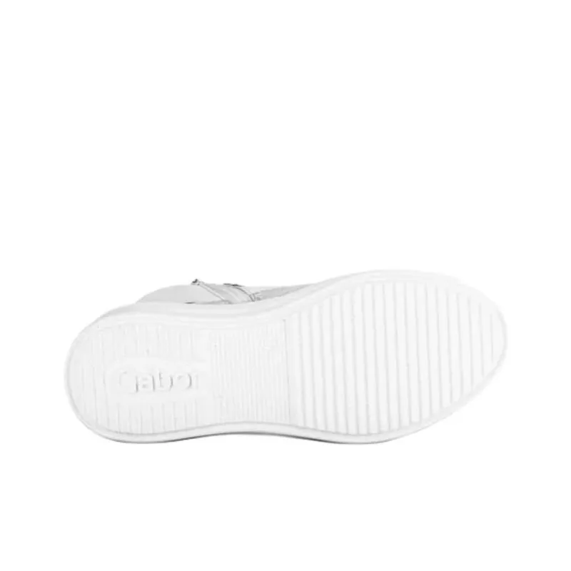 Gabor Fashion High Top Casual Shoes Women's Silver-5