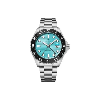 Welly Merck Automatic Mechanical Movement Stainless Steel Watchband Watch Men's Watches Blue Dial