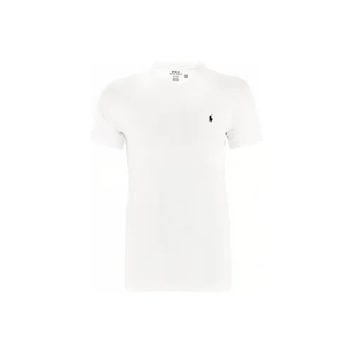 Polo Ralph Lauren Logo Embroidered Crewneck T Shirt