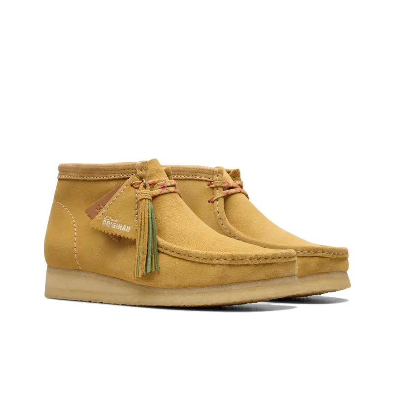 Clarks Wallabee Ankle Boots Men's Gold Umber-2