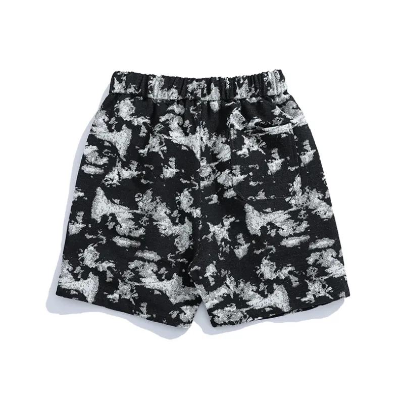 Goods Engraving Casual Shorts Unisex Palau Black-1