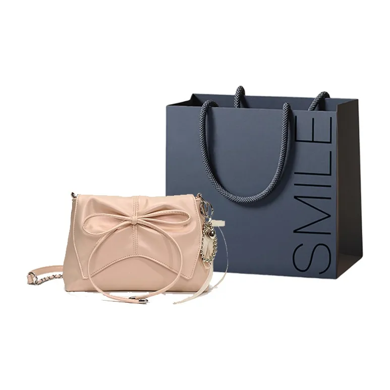 SWIMADE PU Shoulder Bag Regular Women's White/Pink/Black/Silver-7