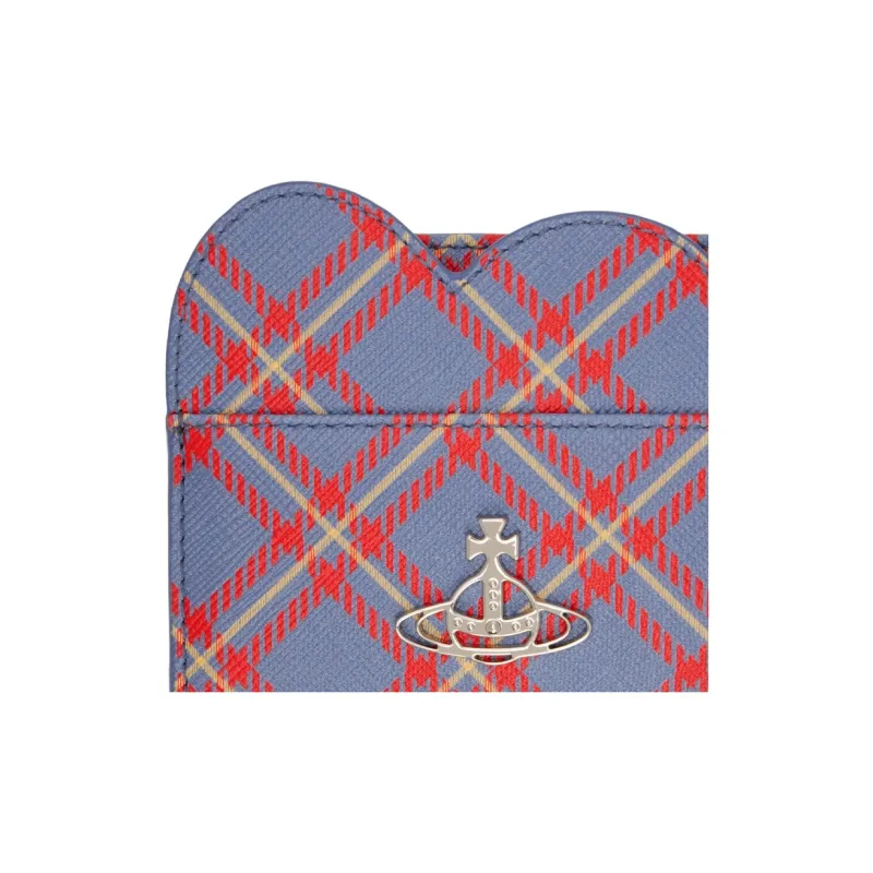 Vivienne Westwood Synthetic Leather Card Holder Women's Blue & Orange-2
