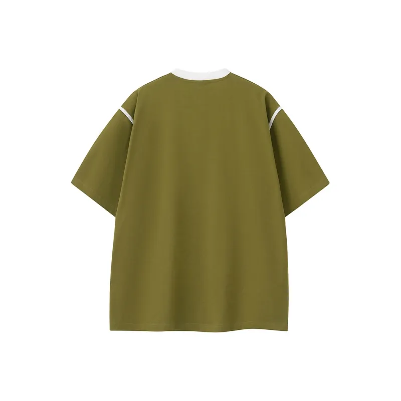MONTVOO Drop Shoulder Sleeve T Shirt Unisex-7