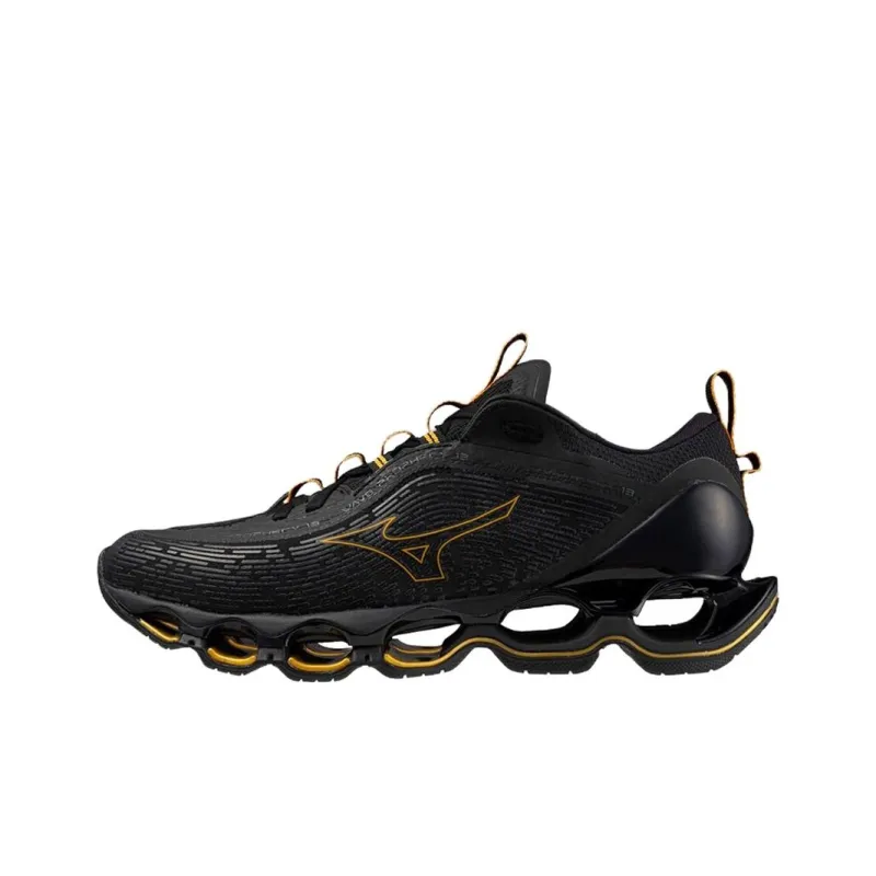 Mizuno Wave Prophecy 13 Cushioning, Wear Resistant Low Top Running Shoes Men's Black-1