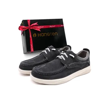 HANG TEN Men's Casual Shoes Men Low Top Black Blue