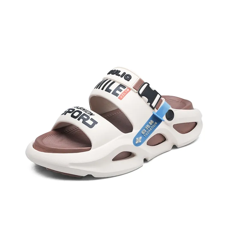 YUZHAOLIN EVA Cut Out Massage Slip Resistant Abrasion Resistant Quiet Slide Slippers Unisex-107