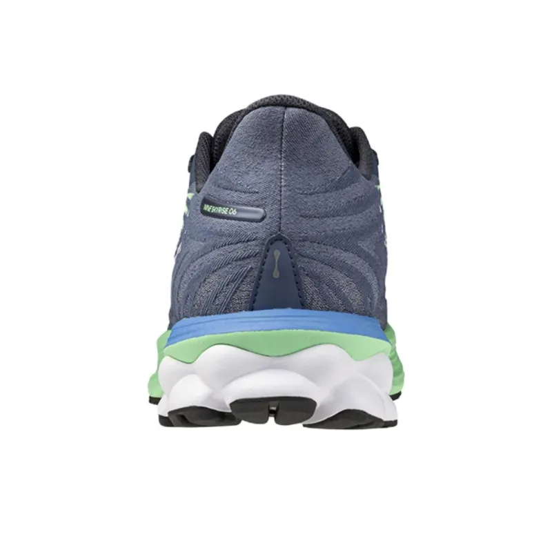 Mizuno WAVE SKYRISE 6 Cushioning, Slip Resistant, And Breathable Low Top Running Shoes Men's Gray Green Blue-3