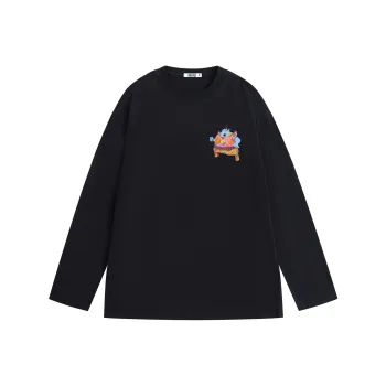 ONE PIECE Students' Casual Long Sleeved T Shirt Men's Solid Color Basic