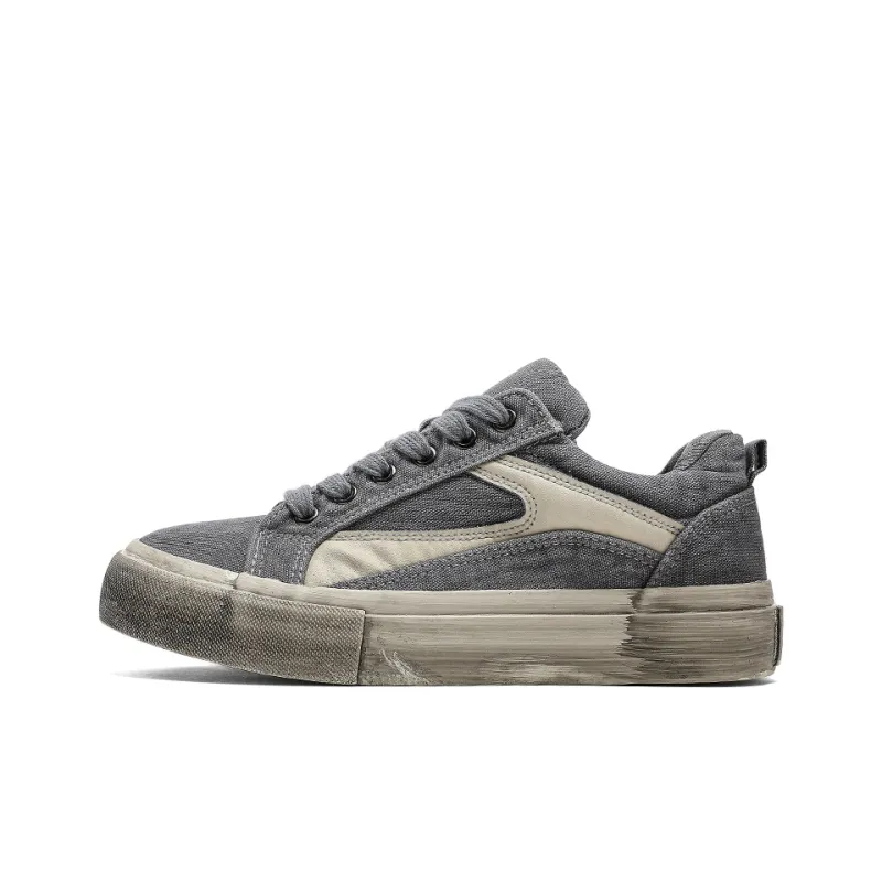 HACKBUTEER Low Top Canvas Shoes Men's-8