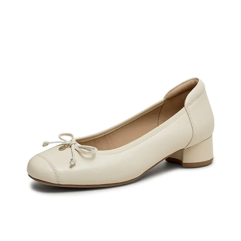 PT'SON Chunky Heel High Heels Women's-1